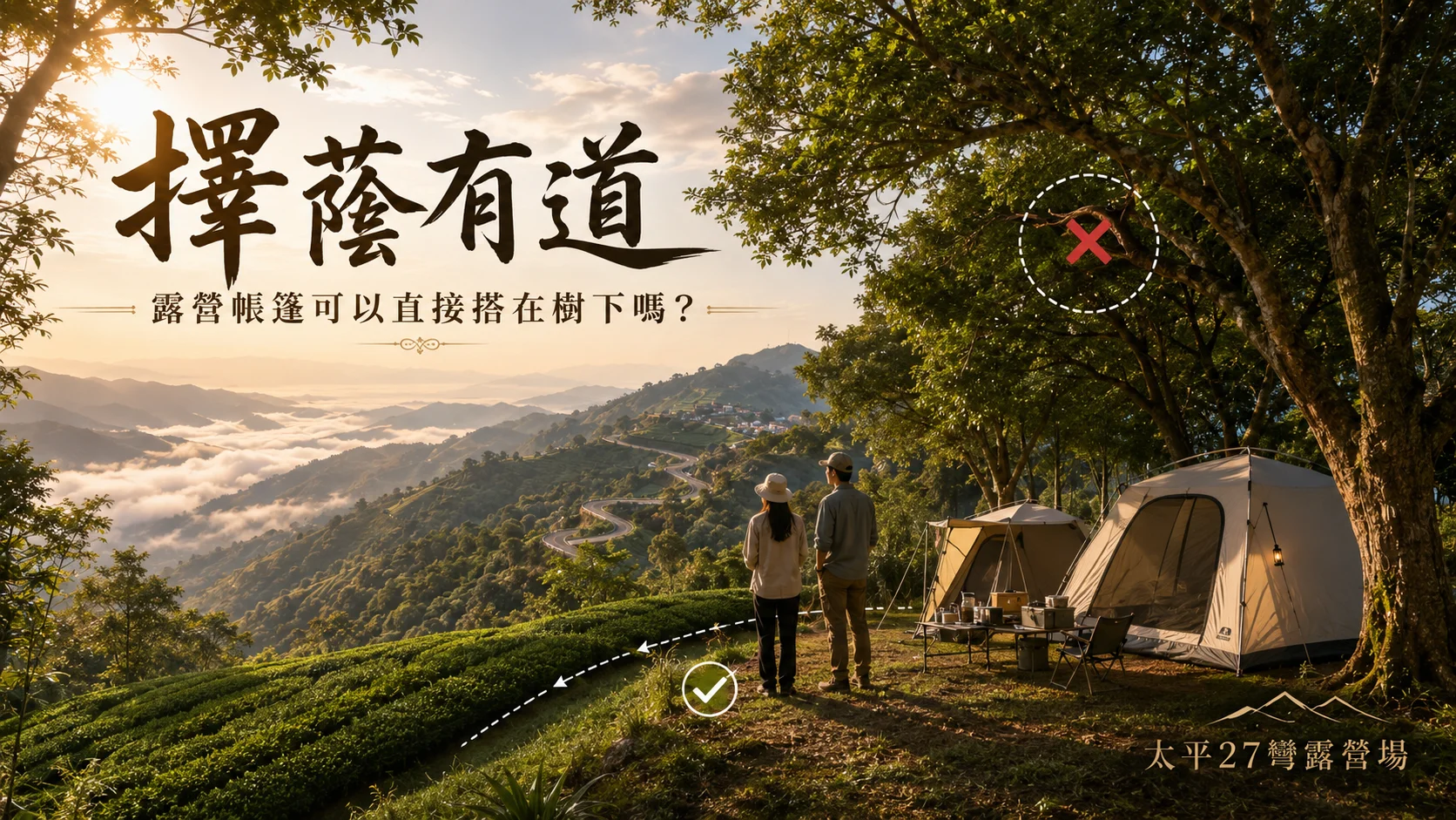 【擇蔭有道】露營帳篷可以直接搭在樹下嗎？