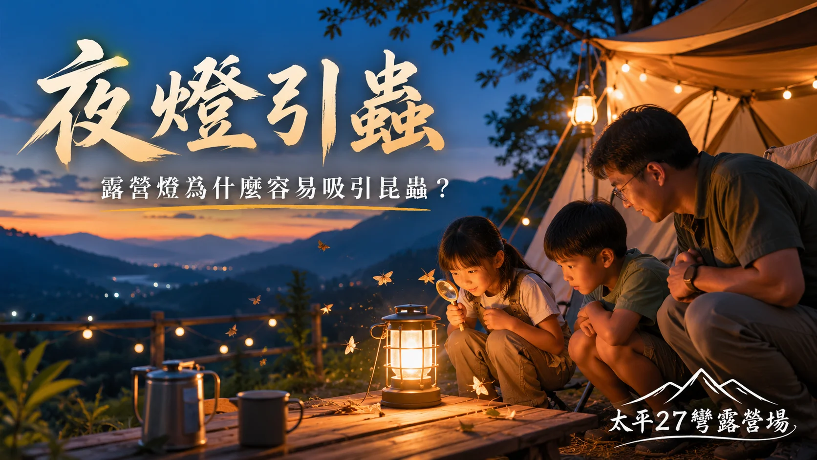 【夜燈引蟲】露營燈為什麼容易吸引昆蟲？